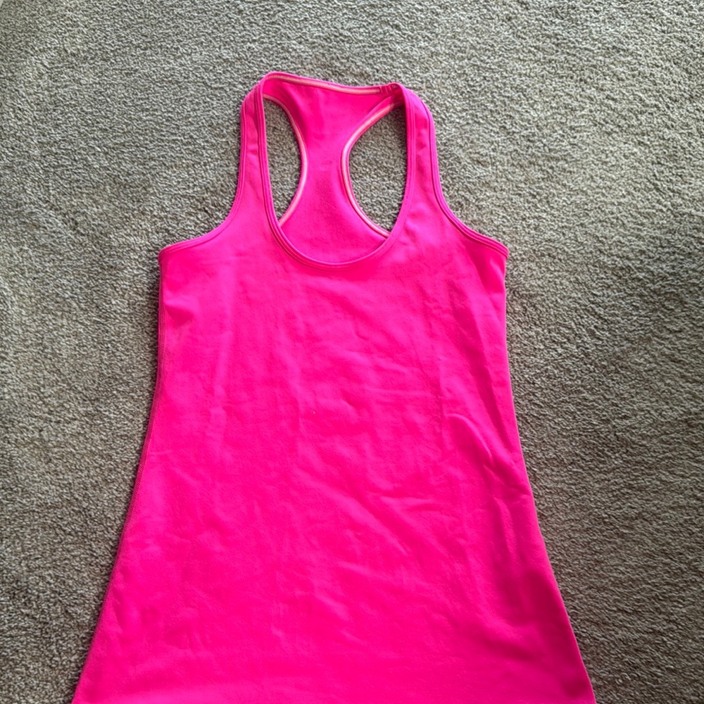 Lululemon Hot Pink Racerback Tank Top